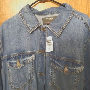 Torrid's size 3 Trucker Denim Jacket.